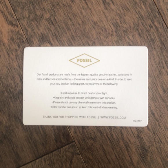 *Metallic Gold LEATHER Fossil Taupe Pouch / Clutch* - Picture 12 of 12